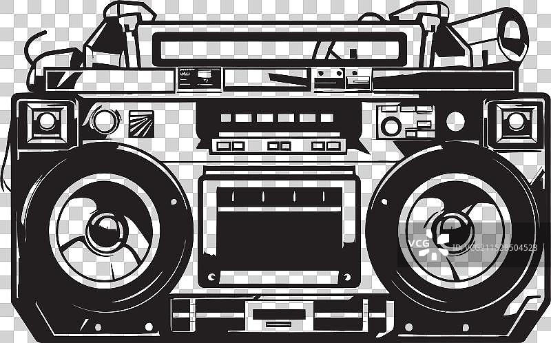 低音爆炸嘻哈标志设计节奏网格图片素材