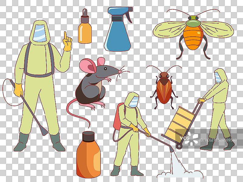 害虫控制：灭鼠和灭虫图片素材