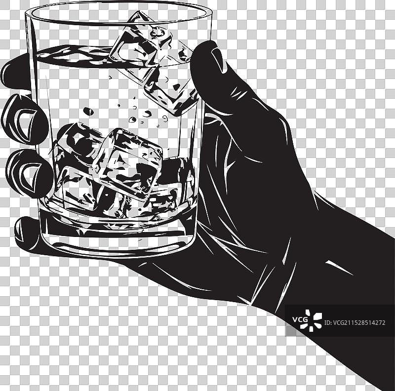 波本威士忌的辉煌标志与智慧象征图片素材