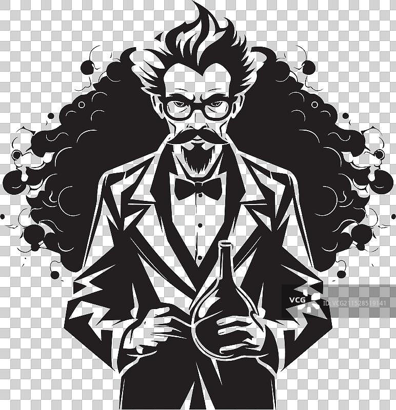 实验盛会科学家标志设计图片素材