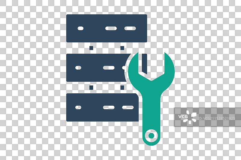 数据工程实心图标图片素材