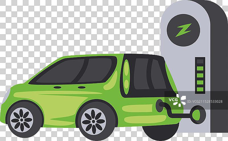 电动汽车充电站服务图片素材