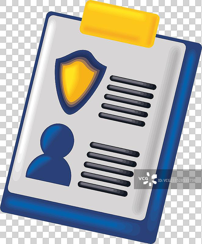 带有警察报告的夹子图片素材