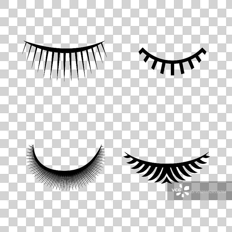简单的睫毛图标图片素材