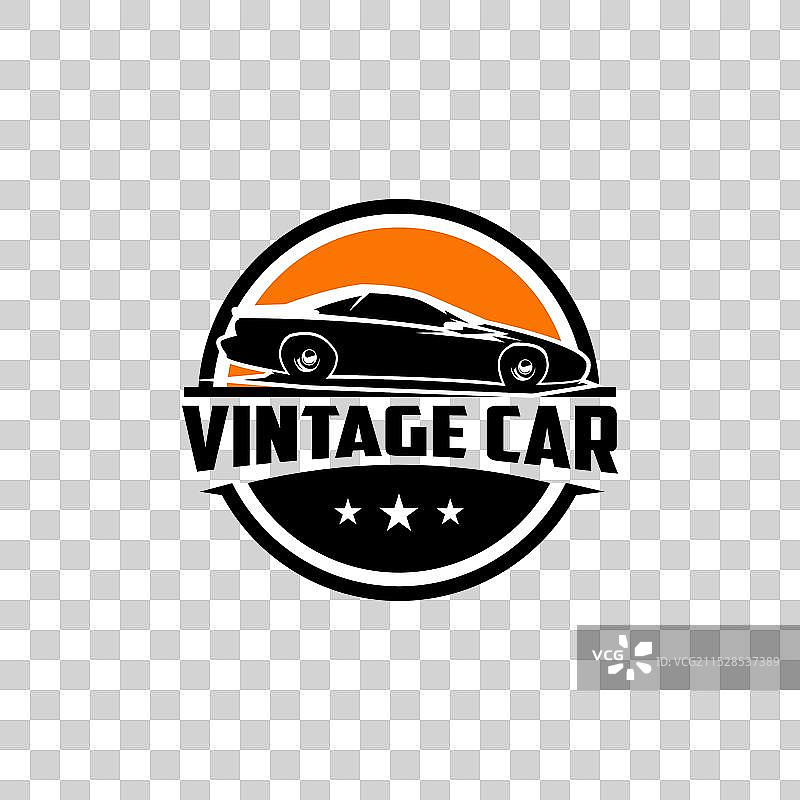 1977年复古庞蒂亚克，适用于标志和徽章图片素材