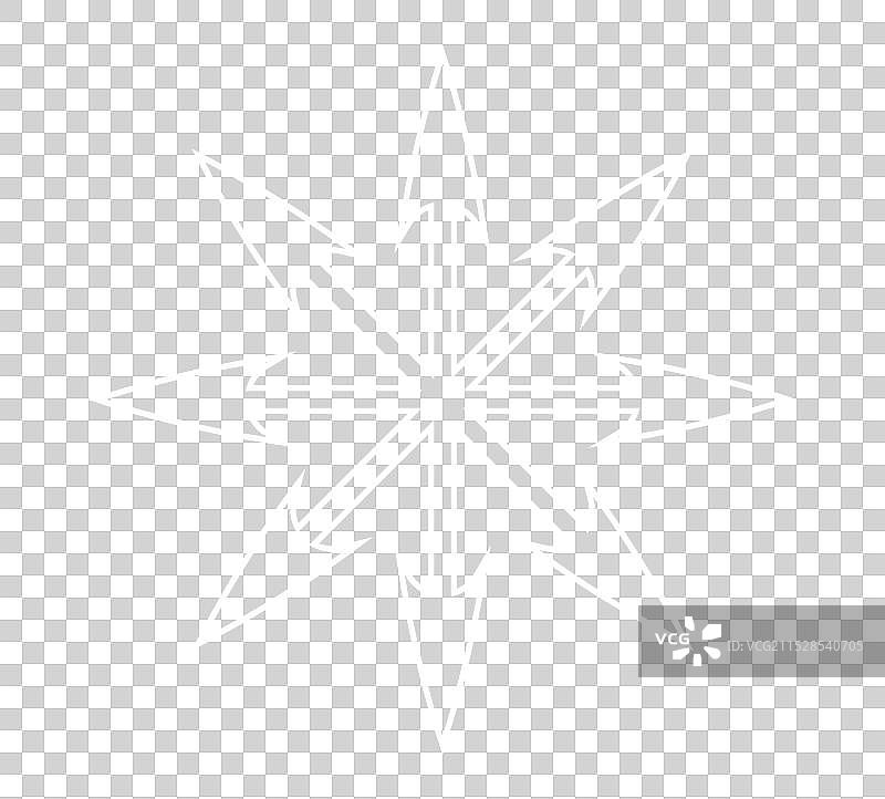 混沌星符号八角辐射箭头图片素材