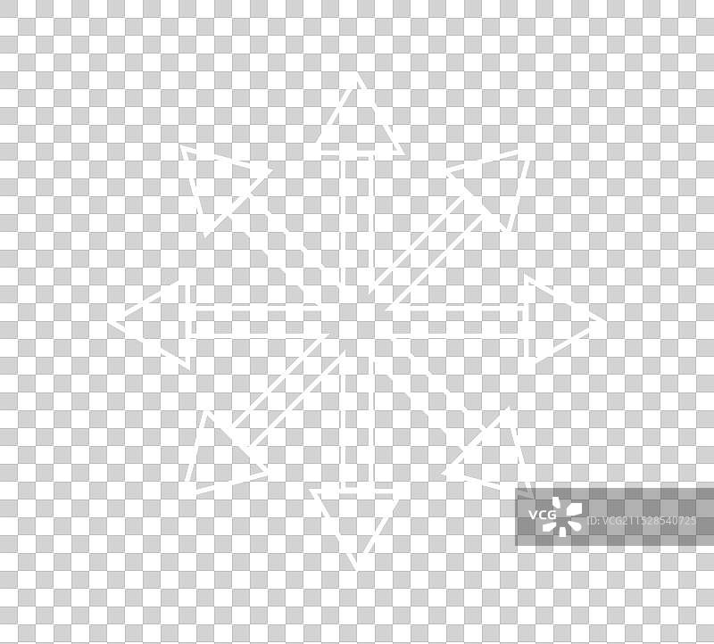 混沌星符号八角辐射箭头图片素材