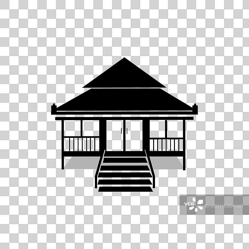 廖省传统房屋图标图片素材