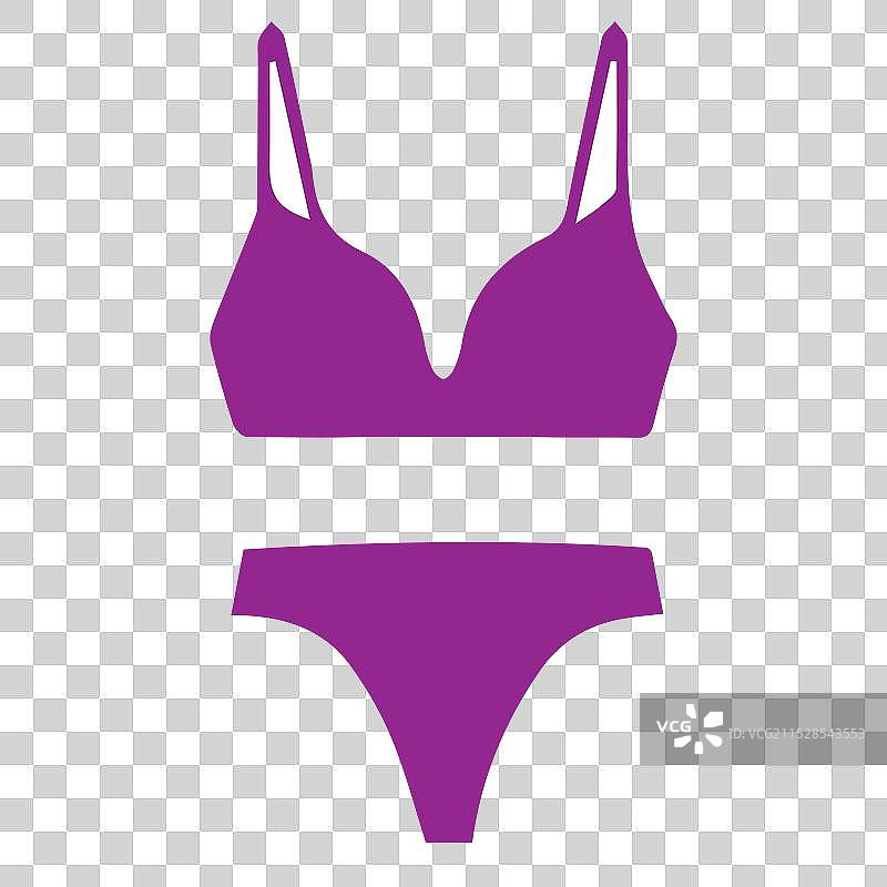 女性内衣胸罩标志模板图片素材