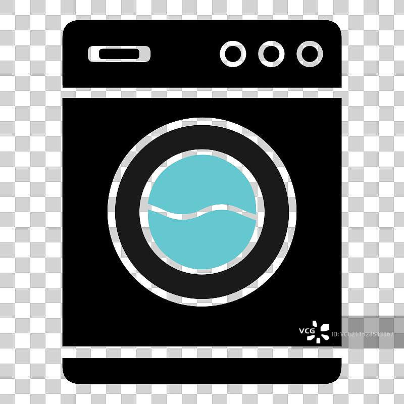 单桶洗衣机图标图片素材