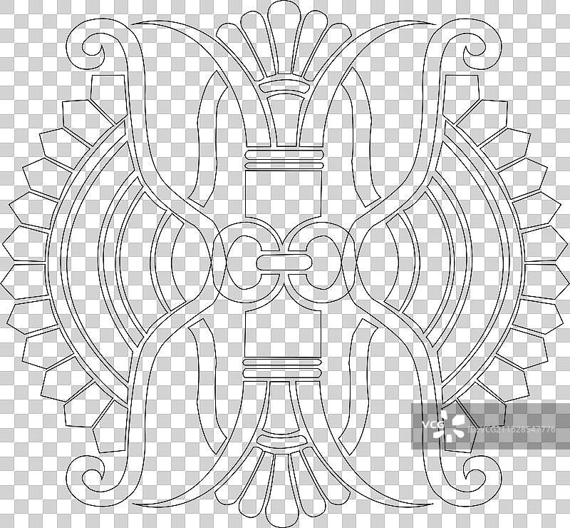 曼荼罗装饰设计元素图片素材