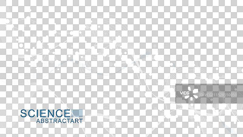 分子结构与DNA原子的交流图片素材