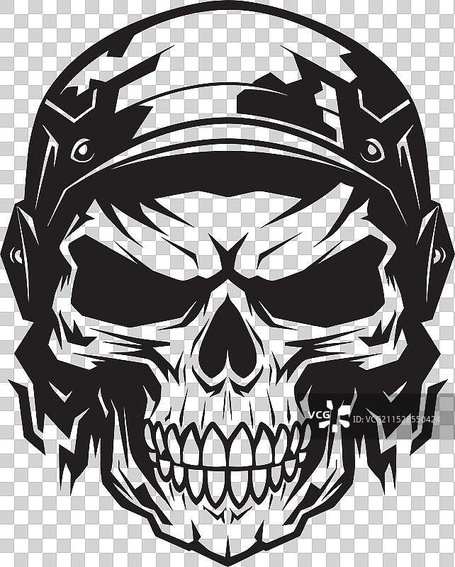 骷髅攻击军团军事图标艺术骷髅图片素材