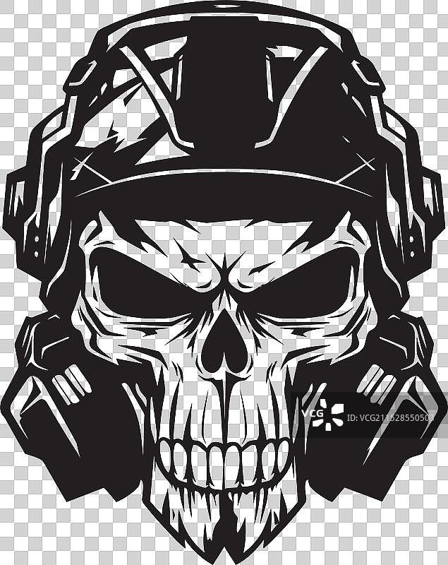 军团的韧性象征军事骷髅图片素材