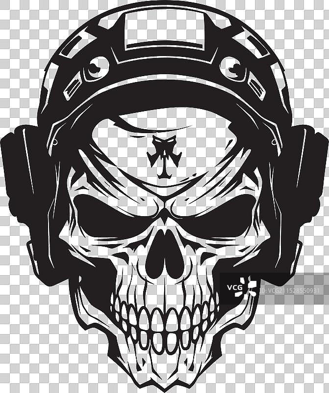 勇士军团象征着勇敢的骷髅图片素材