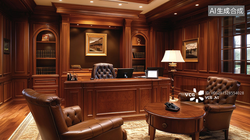 【AI数字艺术】老板办公室素材图片素材