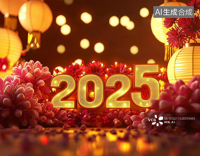 【AI数字艺术】2025年中式背景素材图片素材