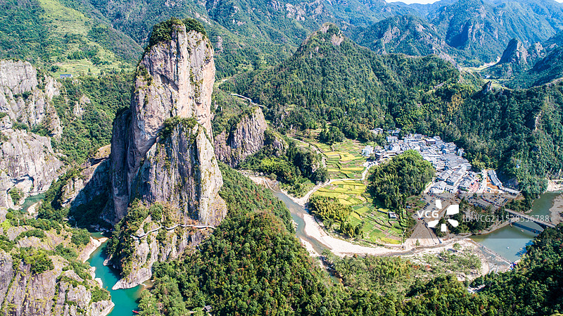 航拍浙江温州石桅岩景区图片素材