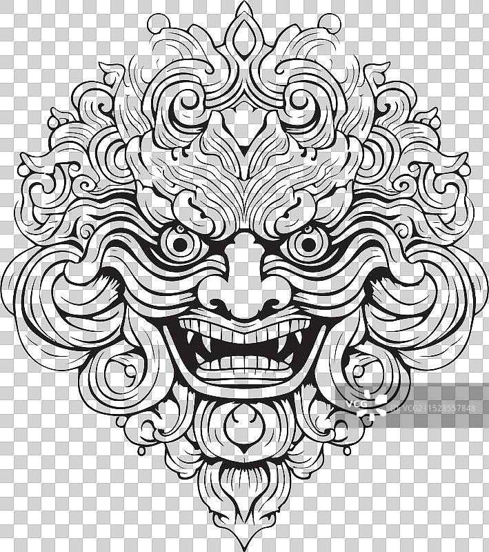 艺术的波龙美丽图形标志设计图片素材