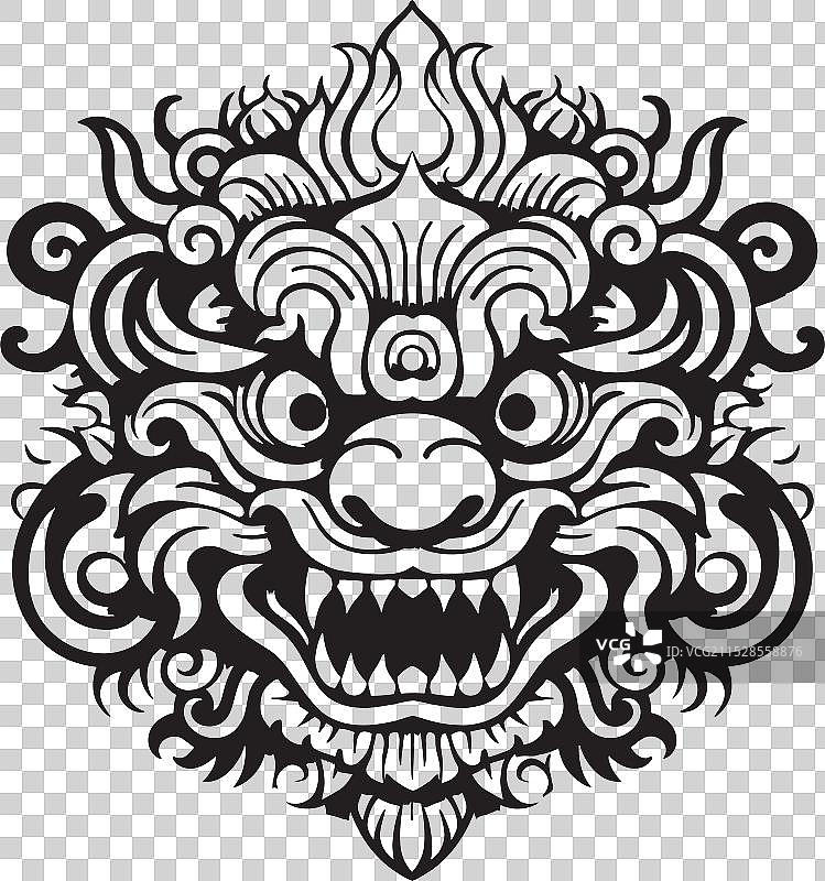 博荣美丽捕捉巴厘岛艺术的标志图片素材