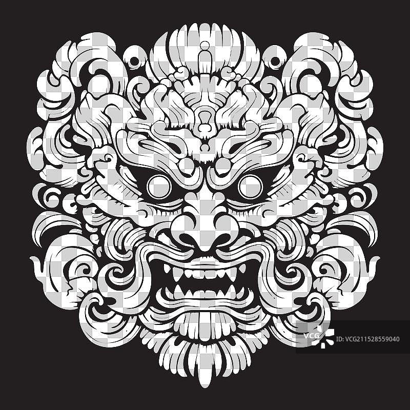 巴厘岛灵性博荣灵感标志图片素材