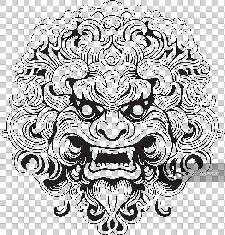 文化遗产博龙巴厘岛艺术作品标志图片素材