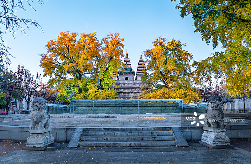 北京石刻艺术博物馆-宝塔石狮图片素材