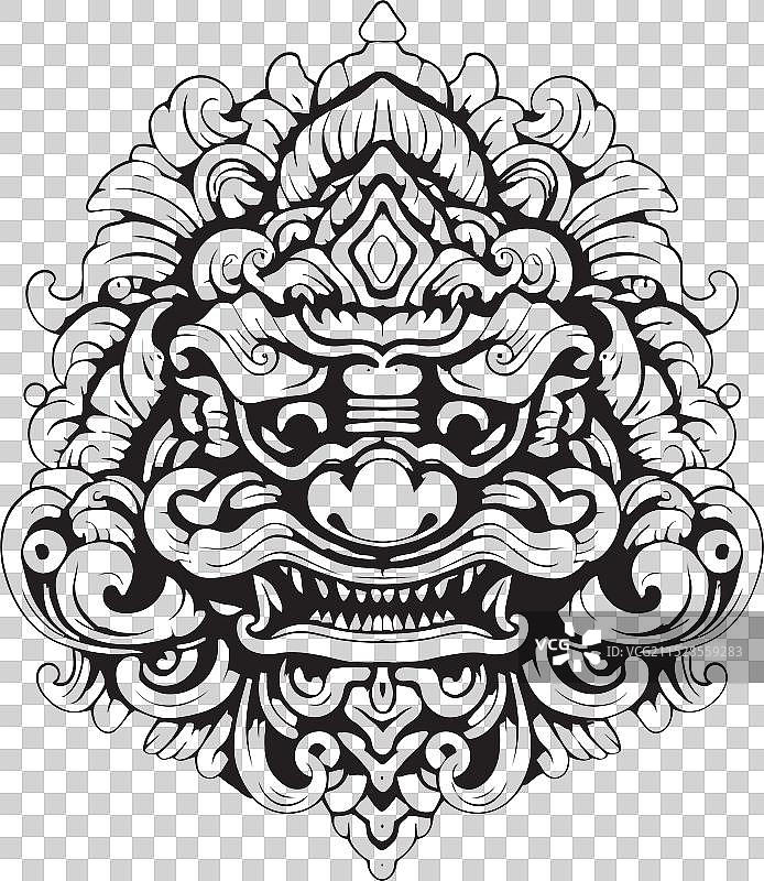 巴厘岛博荣和谐标志图形图片素材