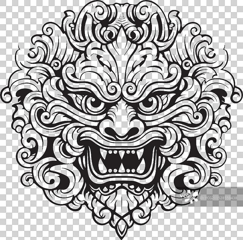 巴厘岛博荣精华标志设计图片素材