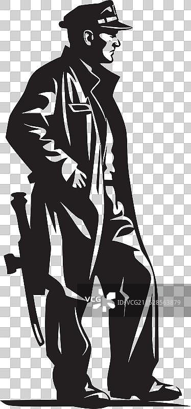 地狱执法者卡通消防员象征图片素材