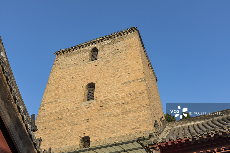 河南博爱县月山寺藏经阁，河南省重点文物保护单位图片素材