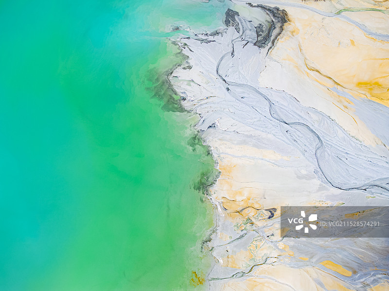 江西德兴铜矿 | 尾矿湖图片素材