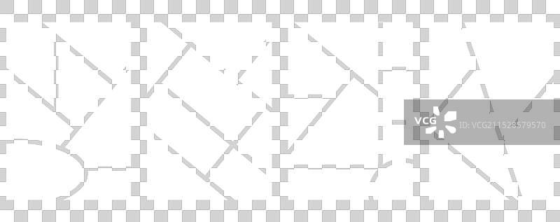 一组极简几何风格的照片模板图片素材