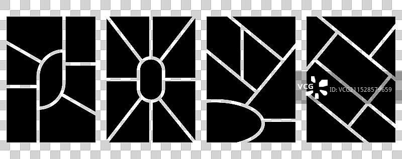 一组极简几何风格的模板照片图片素材