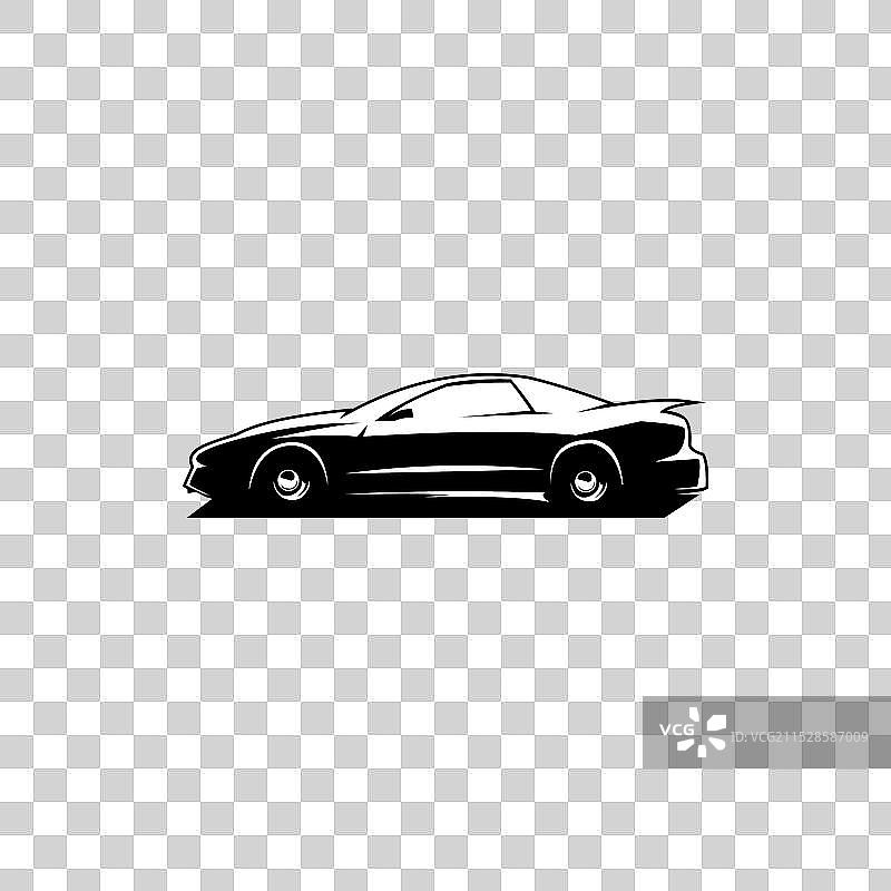 1977年庞蒂亚克标志轮廓图 isolated图片素材