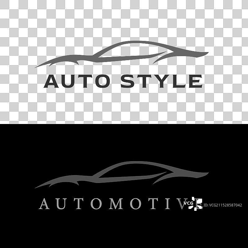 跑车汽车轮廓标志徽章图片素材