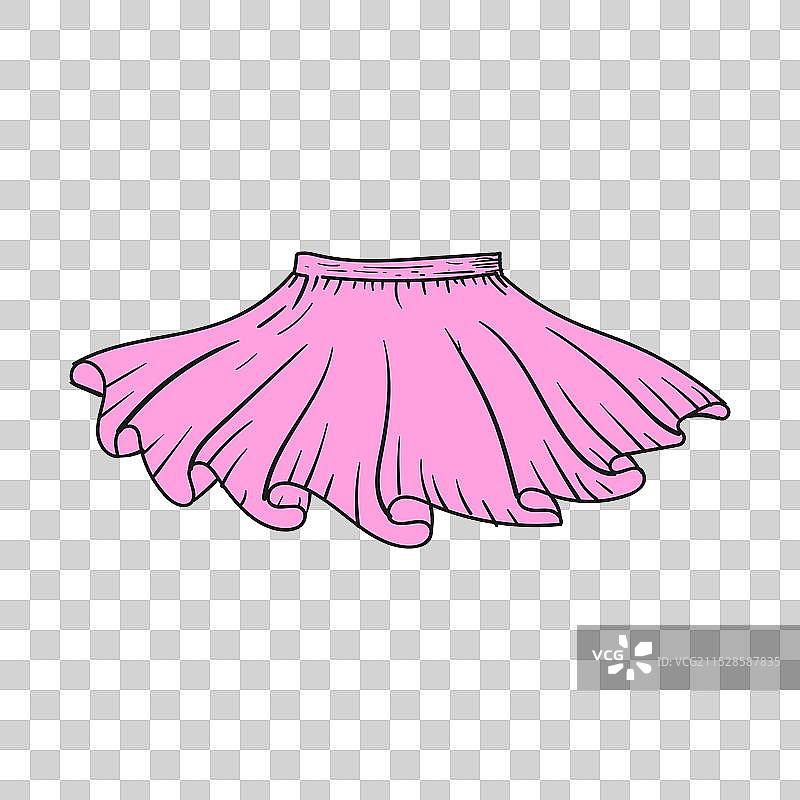 复古风格的女性芭蕾舞裙图片素材