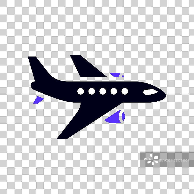 运输扁平图标方形形状图片素材