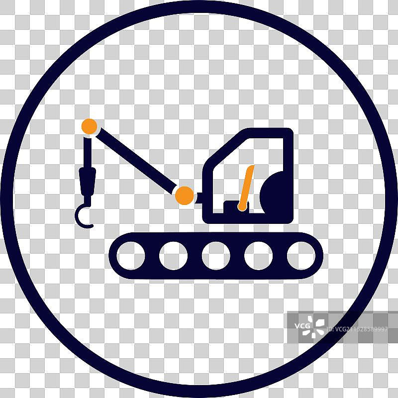 起重机、毛毛虫、汽车、毛毛虫、起重机图标图片素材