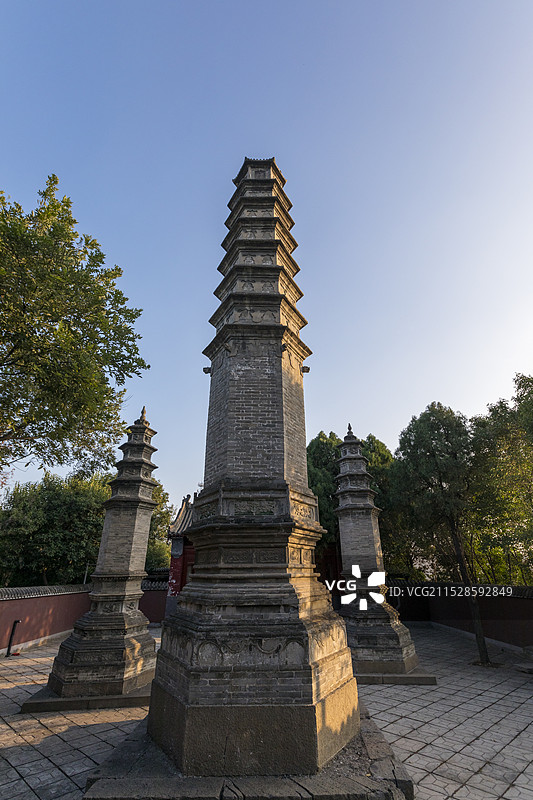 河南博爱县月山寺凤皇台，河南省重点文物保护单位图片素材