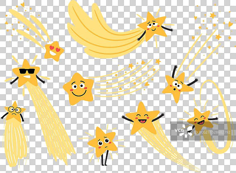 有眼睛的搞笑流星集合图片素材