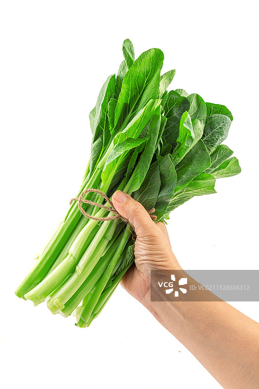 一把菜心新鲜蔬菜图片素材