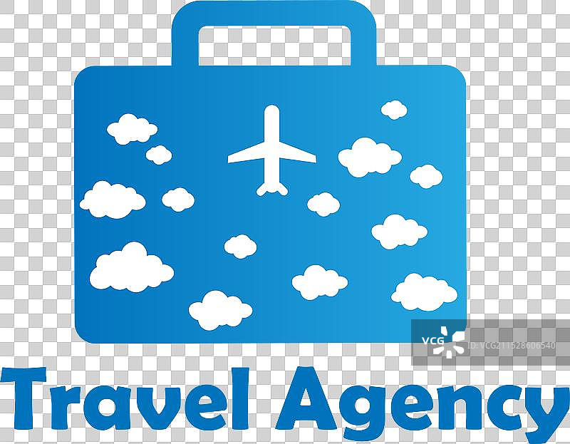 简单易行的旅行标志，时尚复古风格图片素材