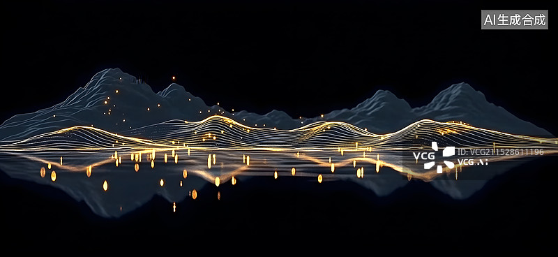 【AI数字艺术】大气黑金色会议背景企业年会活动展板新征程再出发招商会议设计素材模版图片素材