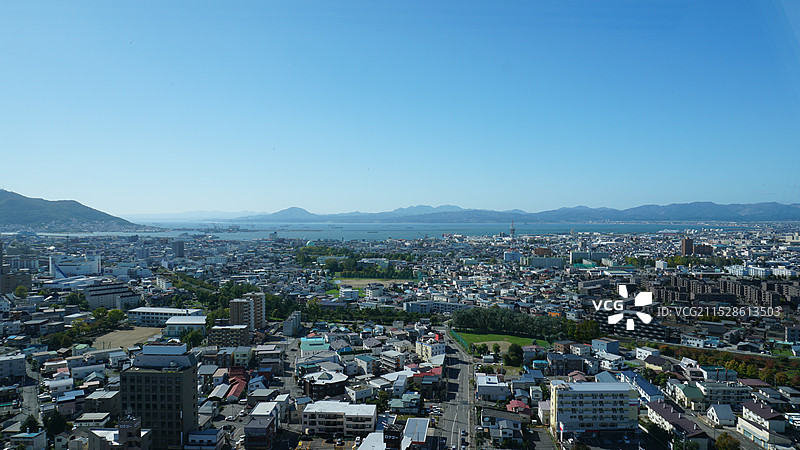 日本北海道函馆市 五棱郭 函馆山夜景图片素材