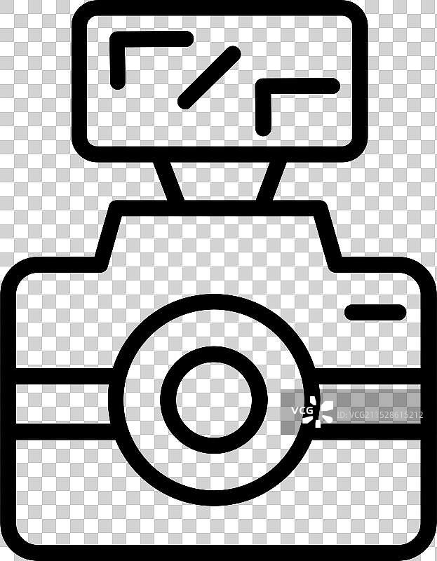 相机摄影线条图标设计图片素材