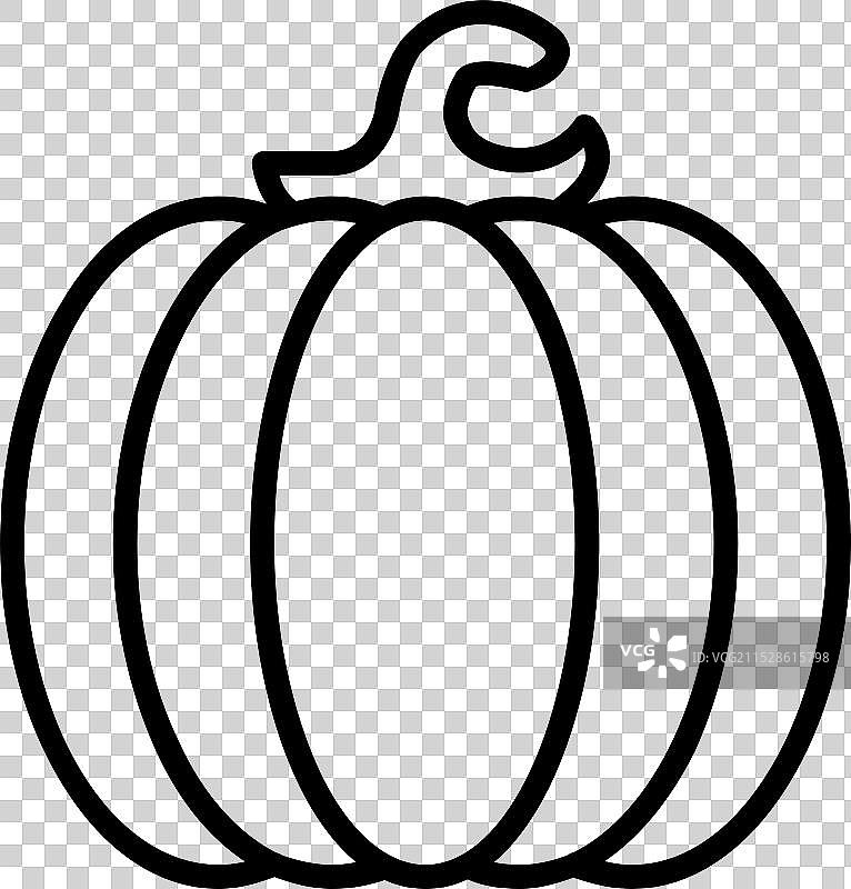 南瓜线条图标设计图片素材