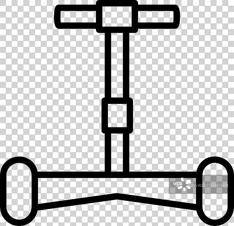 滑板车线条图标设计图片素材