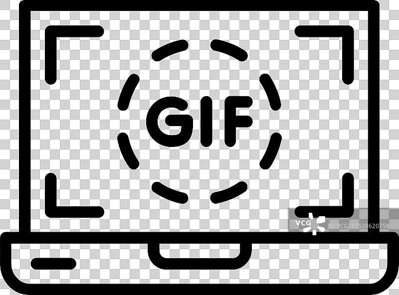 GIF线条图标设计图片素材