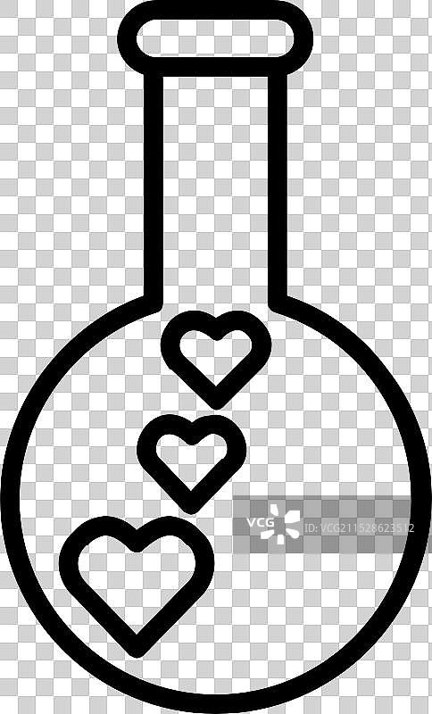 烧瓶线条图标设计图片素材